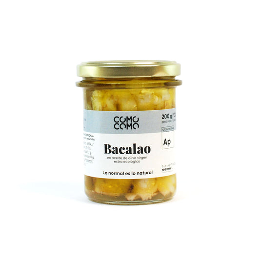 Bacalao en conserva de aceite de oliva